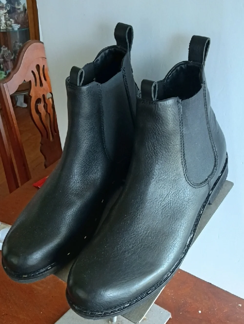 Classic Black Leather Chelsea Boots